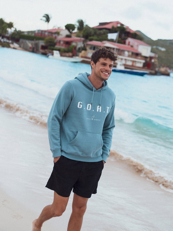 st barths goat hoodie for men