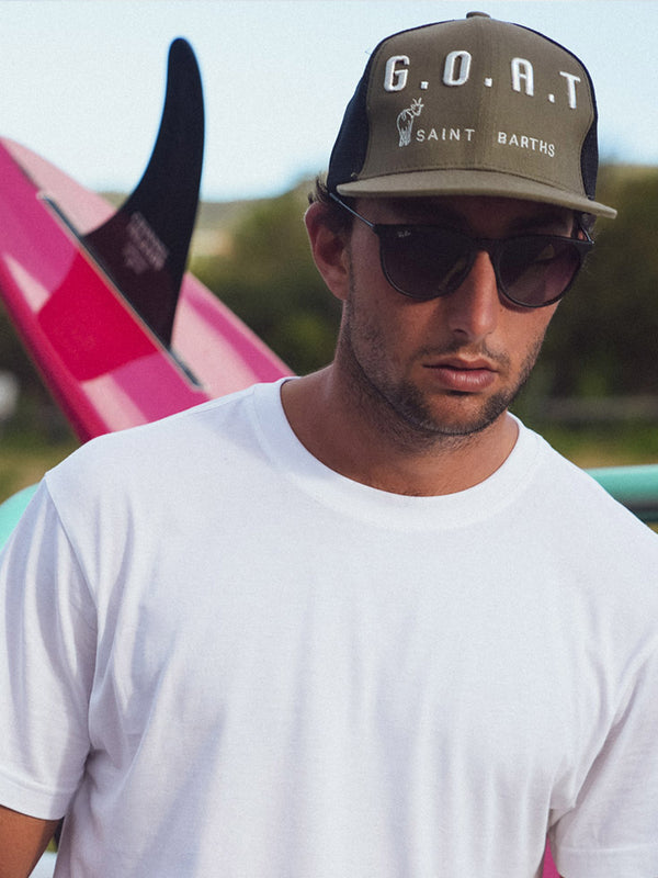 goat trucker hat