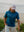 GIRL ON A PLANE TEE BLUE